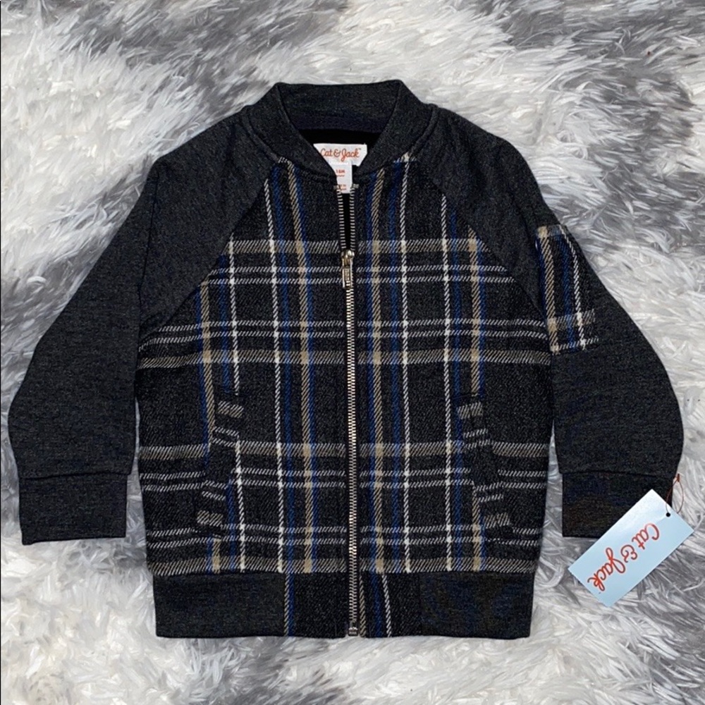 Cat & Jack Plaid Jacket Size 18 Months